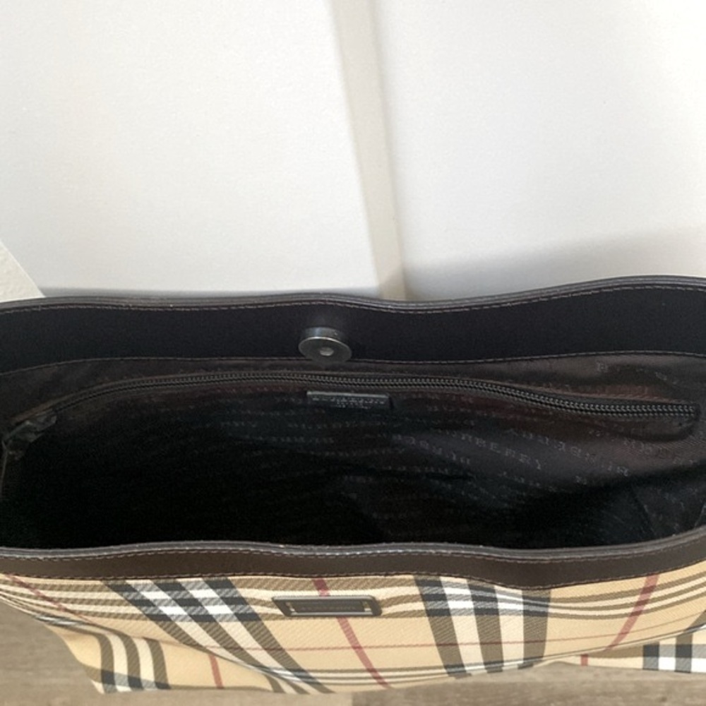 EUC [Burberry] Nova Check Signature Vintage Plaid Shoulder Bag w/ Dust Bag! - Picture 5 of 15